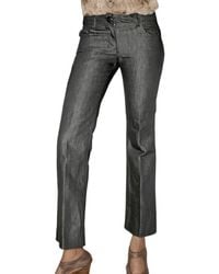 Saint Laurent | Blue One Wash Linen Denim Jeans | Lyst