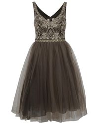 Collette Dinnigan | Green Beaded V-neck Dress | Lyst