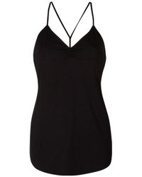 Jasmine Di Milo | Black Wishbone Back Strappy Top | Lyst