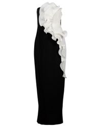 Notte by Marchesa | Black Ruffle Gown | Lyst