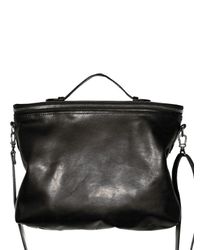 Ann Demeulemeester | Black Lambskin Shoulder Bag | Lyst