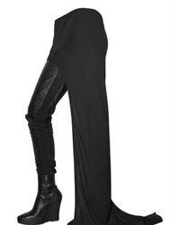 Ann Demeulemeester | Black One Sided Viscose Cloth Skirt | Lyst