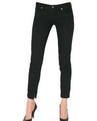 Dolce & Gabbana | Black Stretch Denim Cropped Skinny Pretty Jean | Lyst