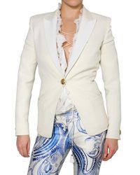 Emilio Pucci | White Wool Silk Gabardine Jacket | Lyst