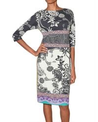 Etro | Multicolor Printed Jersey Dress | Lyst
