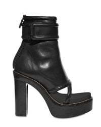 Givenchy | Black 120mm Ankle Strap Open Toe Boots | Lyst