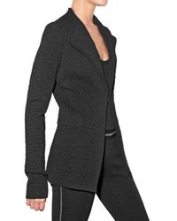 Givenchy | Black Leopard Jacquard Stretch Knit Jacket | Lyst