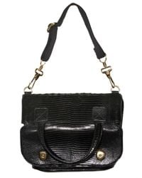 Proenza Schouler | Black Lizard Mesh Folded Top Handle | Lyst