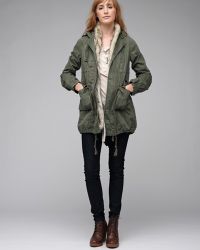 Free People | Green Fur Trimmed Parka | Lyst