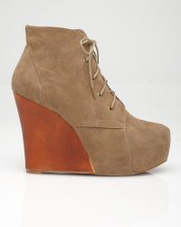 Jeffrey Campbell | Natural Two Timer Lace-u Wedge | Lyst