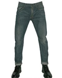 Balmain | Blue Distressed Denim Slim Fit Jeans for Men | Lyst