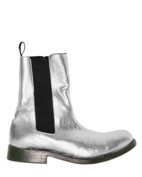 Balmain | Metallic Foil Chelsea Boot for Men | Lyst