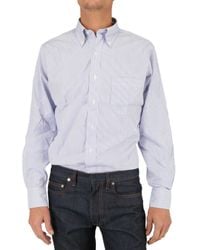 Black Fleece By Brooks Brothers | Blue Button Down Striped Shirt for Men | Lyst