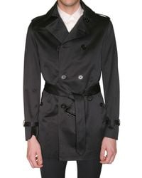 Burberry Prorsum | Black Double Breasted Trench Coat for Men | Lyst