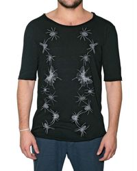 Comeforbreakfast | Black Spiders Printed Jersey T-shirt for Men | Lyst