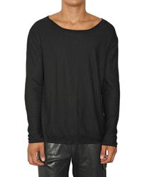 Dead Meat | Black Fishnet Cotton Knit Sweater for Men | Lyst