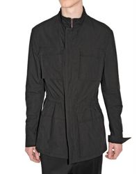 Dior Homme | Black Compact Cotton Canvas Safari Jacket for Men | Lyst