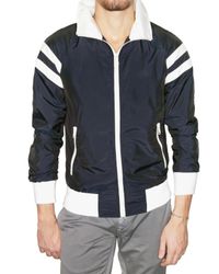 Dolce & Gabbana | Blue Striped Nylon Sport Jacket for Men | Lyst