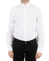Dolce & Gabbana | White Wrinkled Poplin Shirt for Men | Lyst