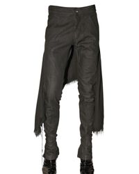 Gareth Pugh | Black Denim with Gauze Skirt Jeans for Men | Lyst
