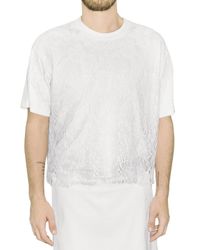 Givenchy | White Macrame Jersey T-shirt for Men | Lyst