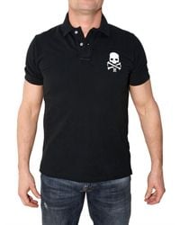 Hydrogen | Black Skull Piquet Polo for Men | Lyst