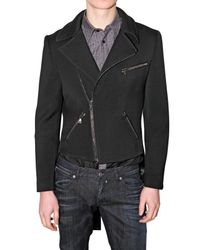 John Richmond | Black Frac Stretch Wool Jacket for Men | Lyst