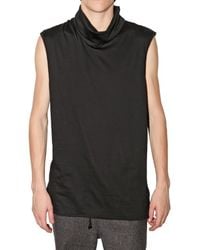 Kris Van Assche | Black Turtleneck Jersey Vest for Men | Lyst