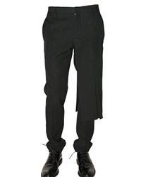 Marc Jacobs | Black Half Kilt Crispy Gabardin Trousers for Men | Lyst