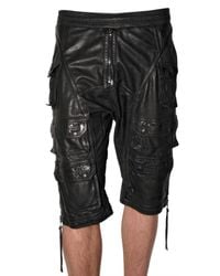 Neil Barrett | Black Leather Trousers for Men | Lyst