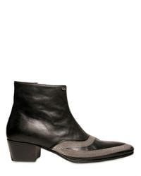 Tom Rebl | Black 5cm Chained Calfskin Low Boots for Men | Lyst