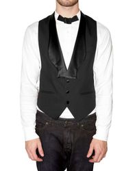 Viktor & Rolf | Black Silk Collar Vest for Men | Lyst