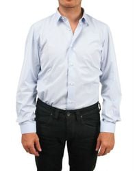 Vincenzo Di Ruggiero | Blue Darted Cotton Shirt for Men | Lyst