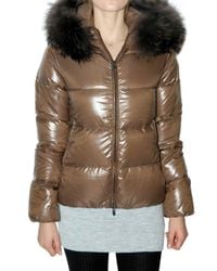Duvetica | Brown Adhara Fur Down Jacket | Lyst