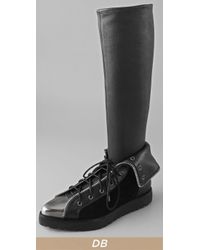 Alexander Wang | Black Mirte Lace-up Sock Boots | Lyst