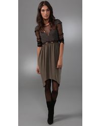 Vena Cava | Green Long Sleeve Silk Dress | Lyst