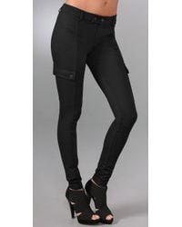VINCE | Black Cargo Pocket Leggings | Lyst