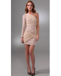 Alice + Olivia | Natural Long-sleeve Goddess Dress | Lyst