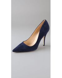 kate spade new york | Blue Licorice Suede Pumps | Lyst