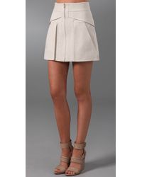 Alexander Wang | White Saddie Constructed Mini Skirt | Lyst