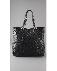 Tory Burch | Alice Wet Nylon Tote in Black | Lyst