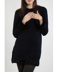 3.1 Phillip Lim | Blue A Line W/ Ruffle in Navy Black | Lyst