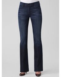 7 For All Mankind | Black High-waist Bootcut Jeans | Lyst