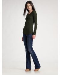 7 For All Mankind | Brown Kimmie Bootcut Jeans | Lyst