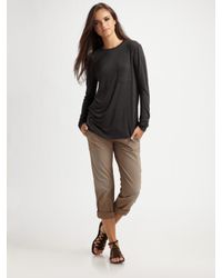 Citizens of Humanity | Black Twill Cotton Pants | Lyst