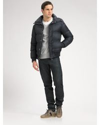 Dior Homme | Blue Puffer Coat for Men | Lyst