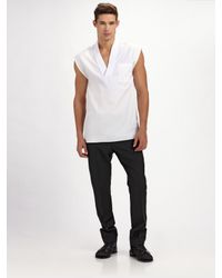 Dior Homme | White Sleeveless V-neck Tee for Men | Lyst