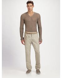 Dolce & Gabbana | Natural Satin Pants for Men | Lyst