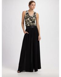 Elizabeth and James | Black Long Pleated Taylor Skirt | Lyst