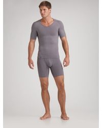 Equmen | Gray Precision V-neck Undershirt for Men | Lyst